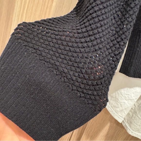 Veronica Beard Mixed Media Knit Sweater - L - Picture 6 of 10